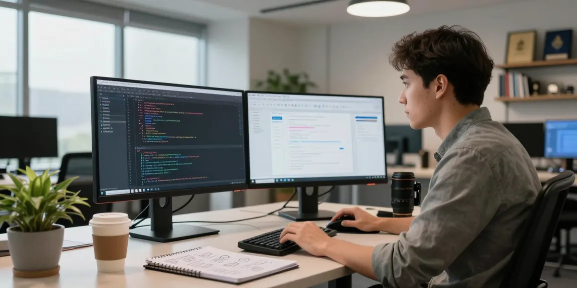 Dynamic software engineering workspace showcasing the WPS Official Website focus on innovation and productivity.